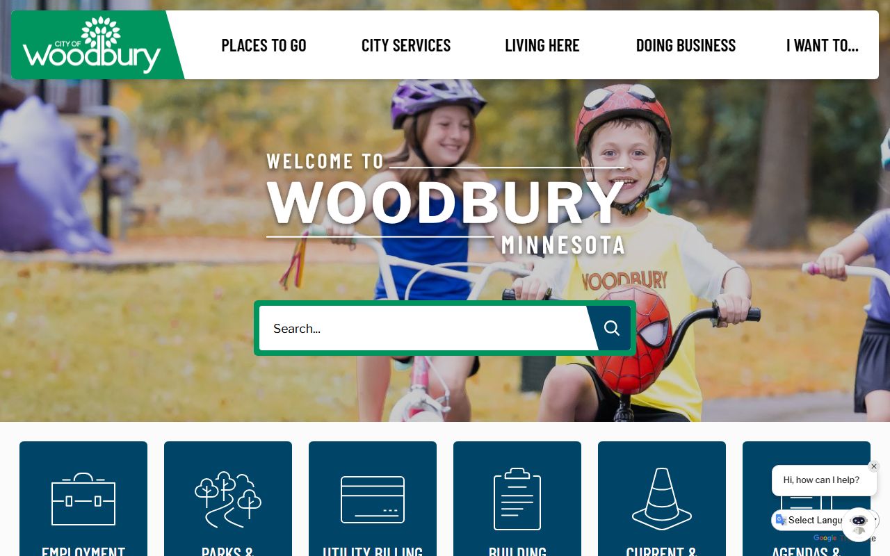 City of Woodbury Minnesota official website