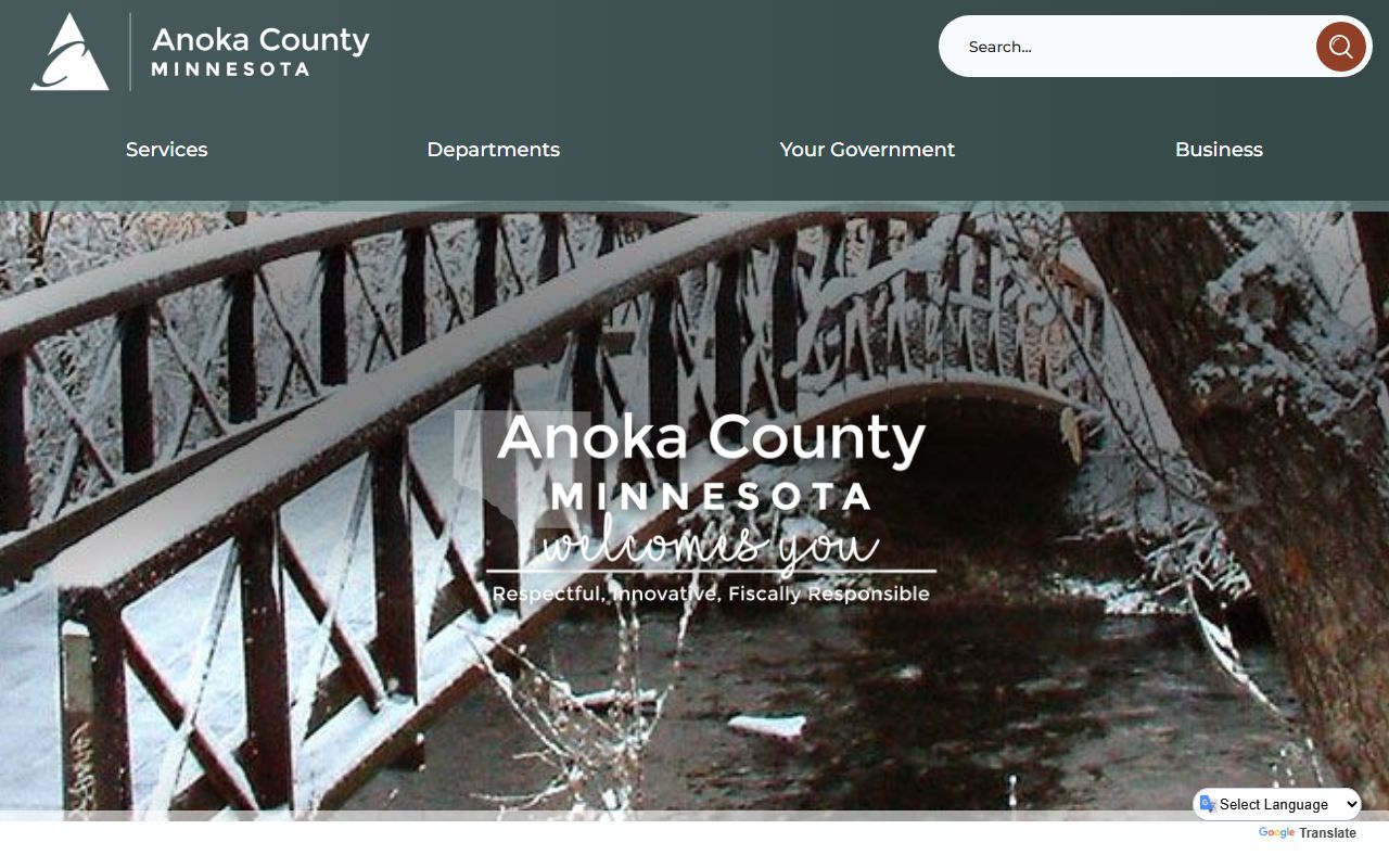 Anoka County government homepage - criminal records resources