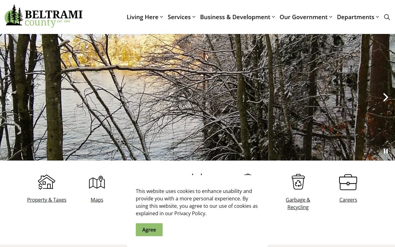 Beltrami County homepage criminal records resources