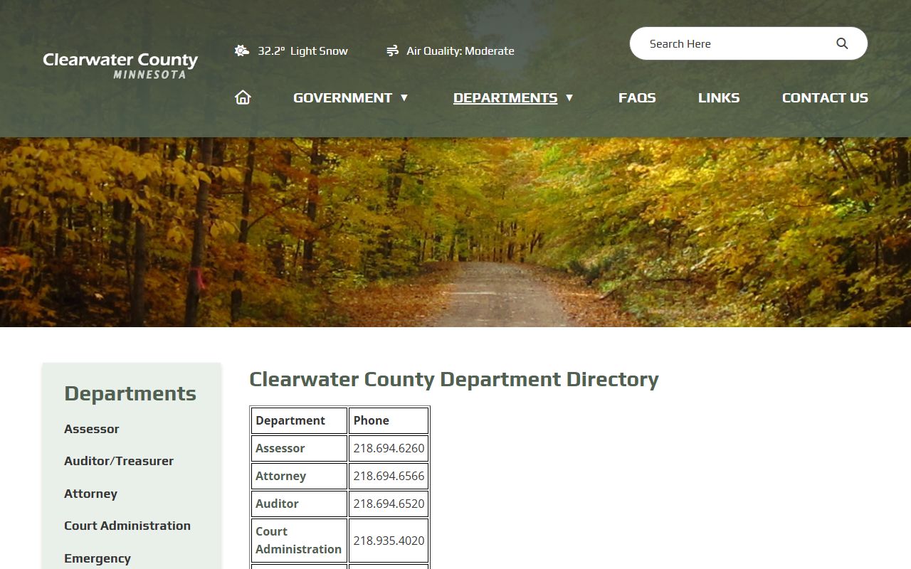 Clearwater County Sheriff department page criminal records law enforcement Bagley